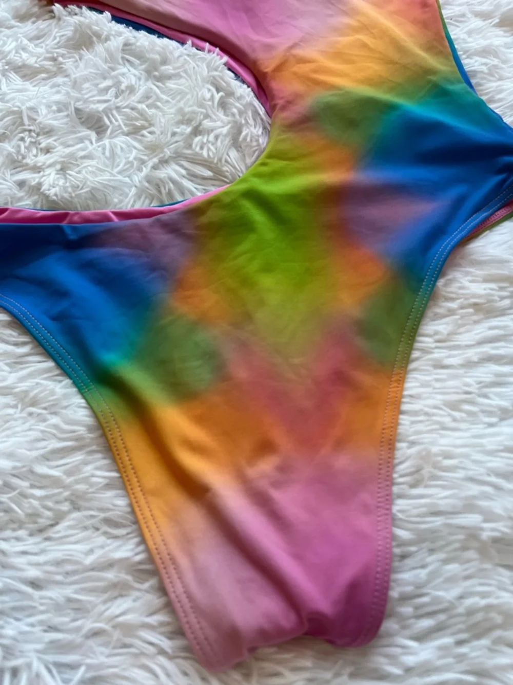 Frankie’s Bikinis 🐠 Cheeky Cut Out Multicolor One-Piece swim bathing suit